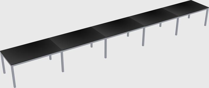 Rectangular desk
