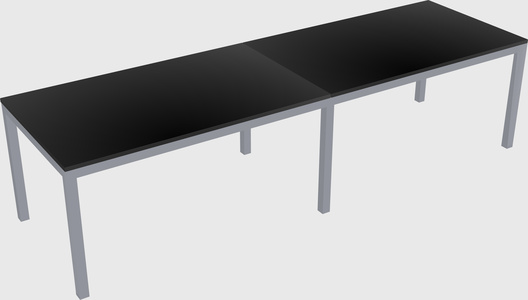Rectangular desk