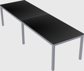 Rectangular desk