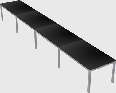 Rectangular desk