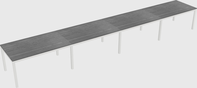 Rectangular desk