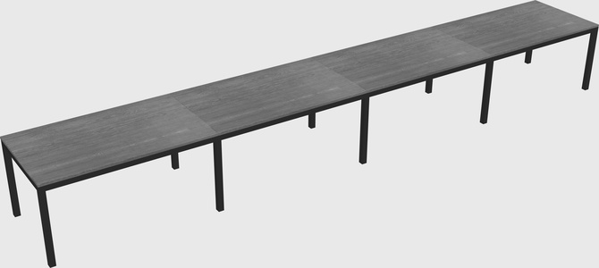 Rectangular desk