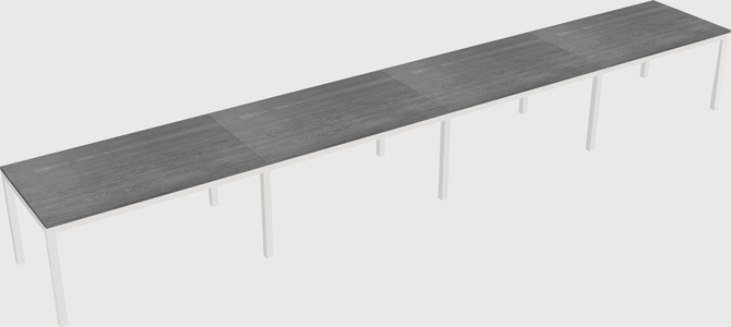 Rectangular desk
