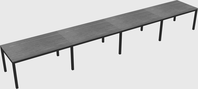 Rectangular desk