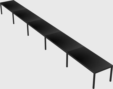 Rectangular desk