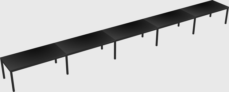 Rectangular desk