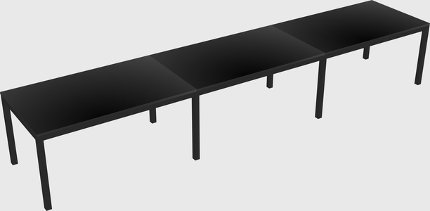 Rectangular desk