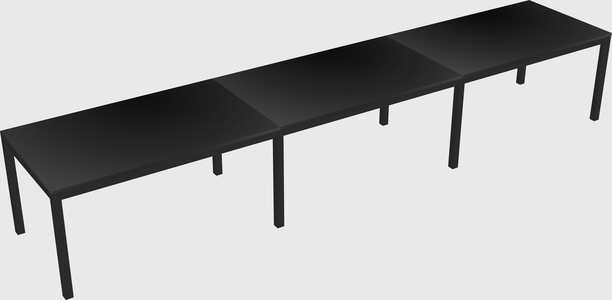 Rectangular desk