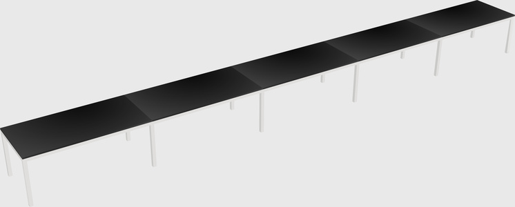 Rectangular desk