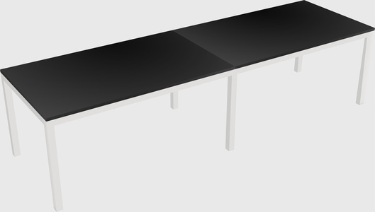 Rectangular desk