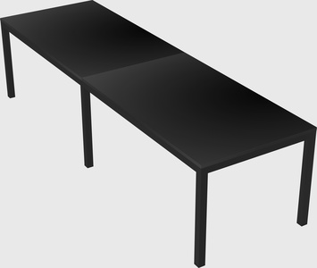 Rectangular desk