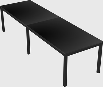 Rectangular desk