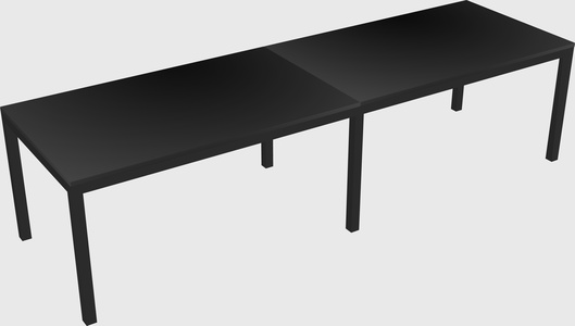 Rectangular desk