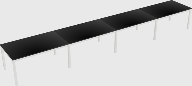 Rectangular desk