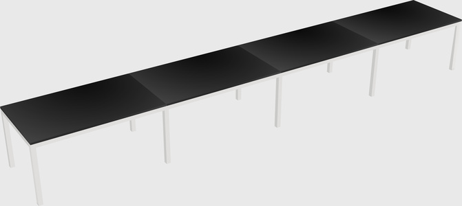 Rectangular desk