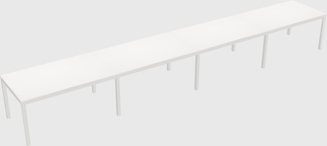Rectangular desk