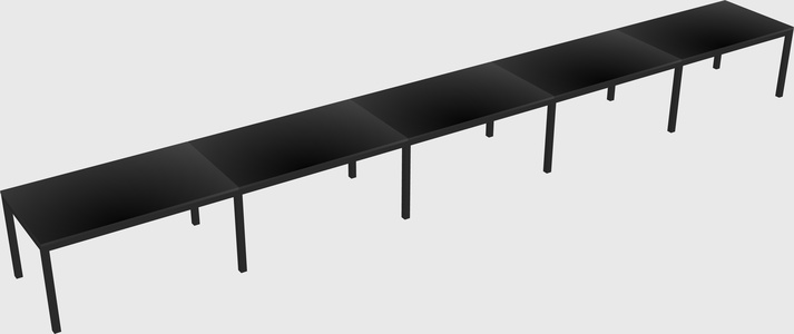 Rectangular desk