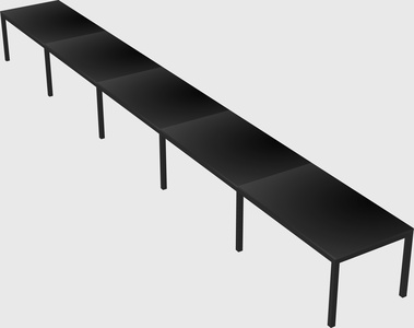 Rectangular desk