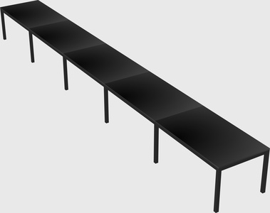 Rectangular desk
