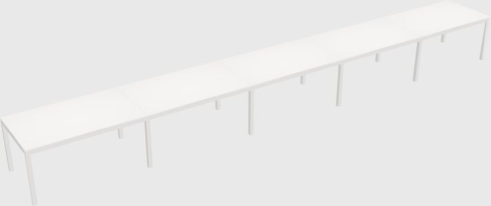Rectangular desk