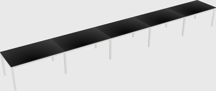 Rectangular desk