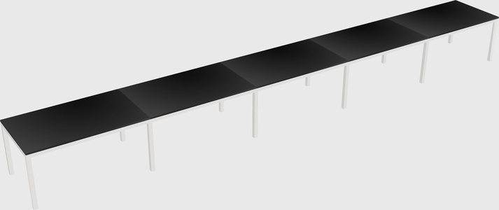 Rectangular desk
