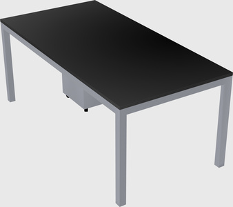 Rectangular desk
