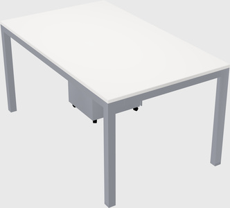 Rectangular desk