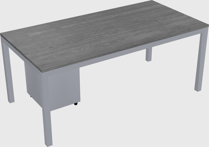 Rectangular desk
