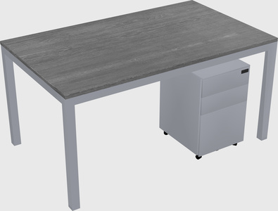 Rectangular desk