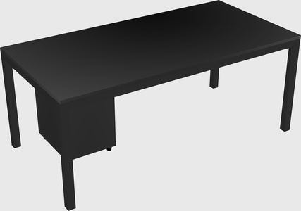 Rectangular desk