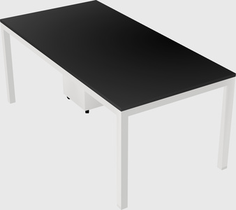 Rectangular desk