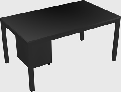 Rectangular desk