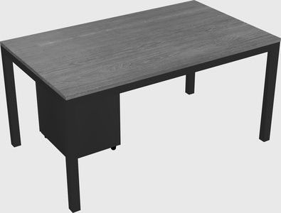 Rectangular desk