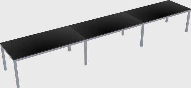 Rectangular desk