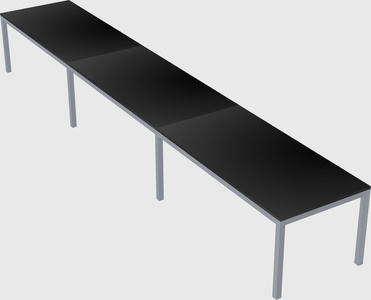Rectangular desk