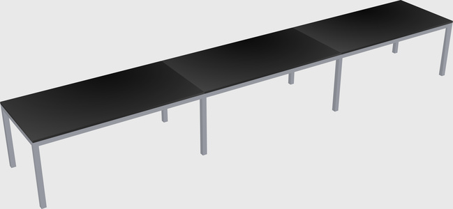Rectangular desk