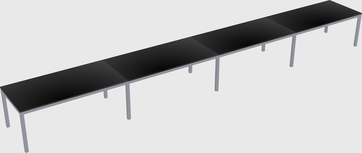 Rectangular desk