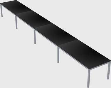 Rectangular desk
