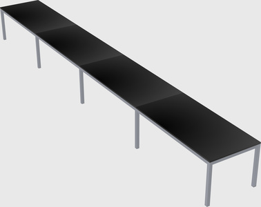 Rectangular desk