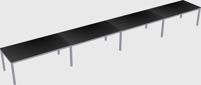 Rectangular desk