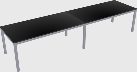 Rectangular desk