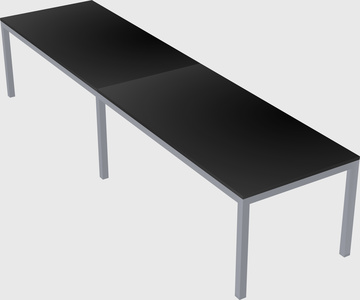 Rectangular desk