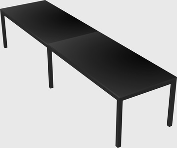 Rectangular desk
