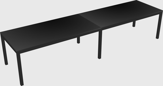 Rectangular desk