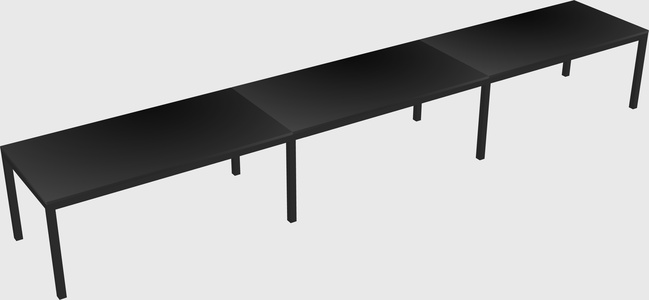 Rectangular desk