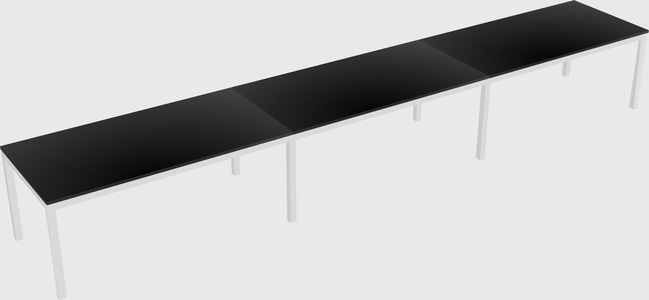 Rectangular desk