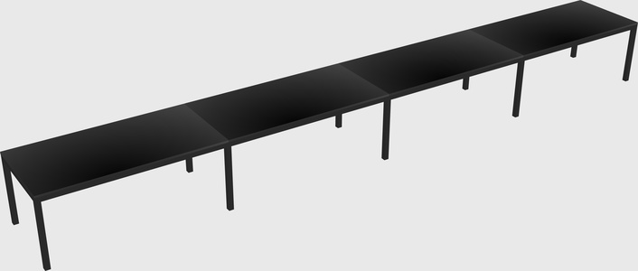 Rectangular desk