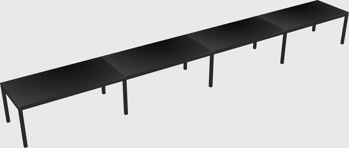Rectangular desk