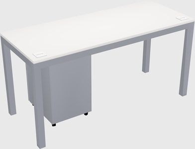 Rectangular desk